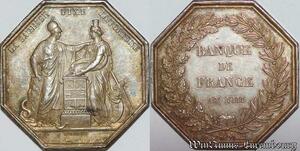 S1891 France Jeton Consulat Banque de France Paris Argent Silver FDC - Faire Offre