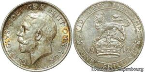 S1915 United Kingdom 1 Shilling George V 1912 Argent Silver - Faire Offre