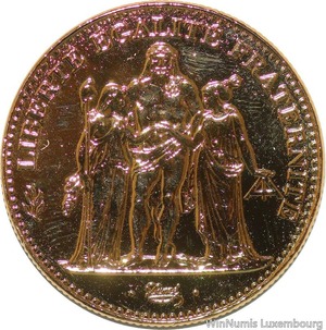 T8966 5 Francs Dupré 1996 Gold Plated SPL FDC -&gt; Faire offre