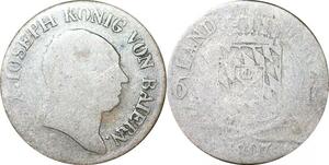 P0004 Germany Bavaria 6 Kreuzer Maximillian I Joseph 1807 Silver -> Make offer