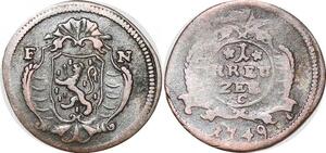 P0051 Scarce German States Kreutzer Nassau Weilburg Karl August 1749 FN