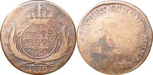 P0061 Germany Wurttemberg Kreuzer Friedrich II 1810 Silver ->Make offer