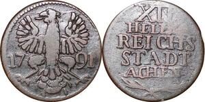 P0069 Germany Stadt Aachen 12 Heller 1791 -> Make offer