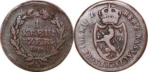P0070 Germany Nassau Kreuzer Friedrich August 1810 L -> Make offer