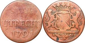 P0074 Netherlands Dutch Republic Utrecht Duit 1791 -> Make offer