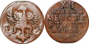 P0075 Germany Stadt Aachen 12 Heller 1794 -> Make offer