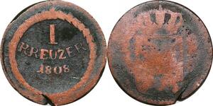 P0078 Germany Baden Kreuzer Karl Ludwig Friedrich 1808 Mannheim ->Make offer