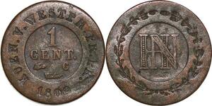 P0156 Germany Westphalia Centime Jerome Napoleon 1809 C Cassel ->M offer