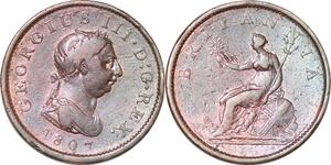 P0173 United Kingdom Penny George III 1807 KM 663 -> Make offer