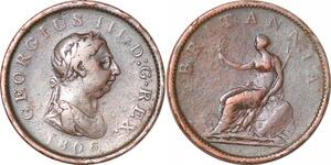 P0174 United Kingdom Penny George III 1806 KM 663 -> Make offer