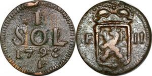 P0200 Luxembourg 1 Sol Franz II 1795 -> Make offer