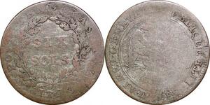 P0217 Switzerland Swiss Geneva Cantons 6 Sols 1797 -> Make offer