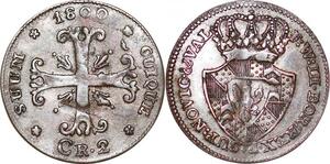 P0218 Germany Brandenburg Preußen 1/2 Batzen 2 Kreuzer Wilhelm II 1800