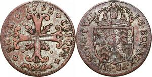 P0219 Switzerland Swiss Cantons Neuchatel 4 Kreuzer 1792 XF !! -> Make offer