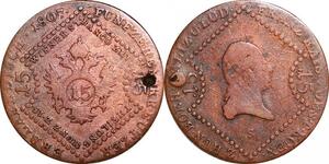 P0234 Austria Habsburg 15 Kreutzer Franz II 1807 S Schmöllnitz -> Make offer