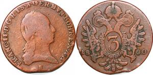 P0245 Austria Habsburg 3 Kreuzer Franz II 1800 S Schmöllnitz -> Make offer