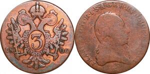 P0246 Austria Habsburg 3 Kreuzer Franz II 1800 S Schmöllnitz -> Make offer