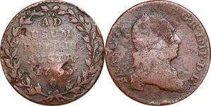 P0263 Austrian Netherlands 2 Liards Oorden Franz II 1793 Bruxelles