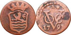 P0268 Netherlands East Indies Indonesia 1 Duit Voc 1793 -> Make offer