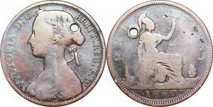 P0280 United Kingdom Penny Victoria 1860 -> Make offer