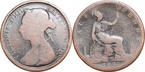 P0302 United Kingdom 1/2 Penny Victoria II 1891 -> Make offer