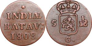 P0304 Netherlands East Indies Indonesia Duit Batavia 1808 -> Make offer