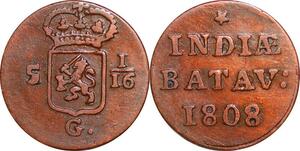 P0306 Netherlands East Indies Indonesia Duit Batavia 1808 -> Make offer