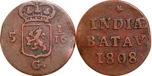 P0307 Netherlands East Indies Indonesia Duit Batavia 1808 -> Make offer