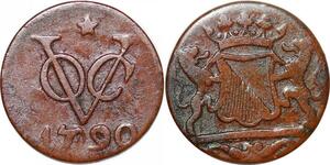 P0385 Netherlands East Indies Indonesia Duit Utrecht 1790 -> Make offer