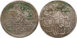 P0395 Ottoman Empire 20 Para 1/2 Kurush Abdülhamid I 1187/2 1773 Silver -&gt; Offer