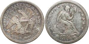 P0442 United States Quater Dollar Liberty Seated 1853 Silver ->M offer