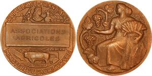 P0490 France Médaille Associations Agricoles Ministere Agriculture Science SUP