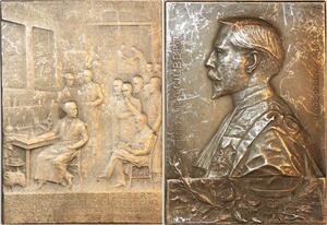 P0495 Rare France Plaque Médecine Pr. A Gilbert Médecin Prudhomme Silvered -> F offre