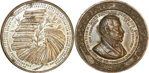 P0522 Rare France Médaille Louis Napoléon Bonaparte Election Suffrage Universel SUP