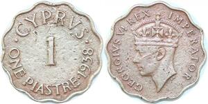 P0561 Cyprus Piastre George V 1938 -> Make offer