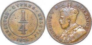 P0563 Cyprus 1/4 Piastre George V 1926 -> Make offer