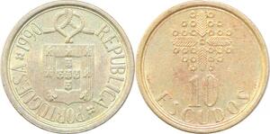 P0685 Portugal 10 Escudos 1990 UNC -> Make Offer