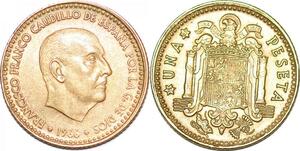 P0729 Spain 1 Peseta Francisco Franco 1996 UNC ->Make offer