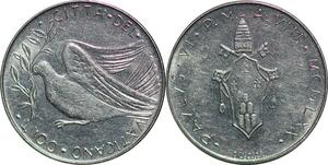 P0793 Papal States Vatican 100 Lire Pape Paul VI 1970 1977 FDC ->Make offer