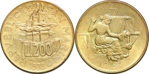 P0809 San Marino 200 Lire Stone Mason 1978 FDC -> Make offer