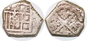 P0879 Colonial Pirates Mexico Peru Venezuela 2 Reales cob Silver ->Make offer