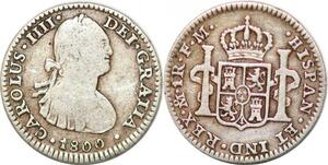 P0915 Mexico Un Real Carlos III 1787 FM Mo Mexico silver -> Make offer