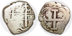 P0998 Scarce Peru Lima Cob 2 Reales SVL 709 1709 Silver ->Make offer