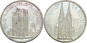 P1065 Germany Alte Köln Weiterbau des Domes Weiler 1842 AU ->Make offer