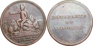 P1092 Medal Napoleon Bonaparte Op St Helena Waar Zal Ik Ont Komen ->Make offer
