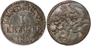 P1114 German States Hesse Darmstadt Kreuzer 1804 Silver ->Make offer