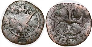 P1127 Rare France Charles VI Double Tournois Dit Niquet Auxerre ->Faire offre