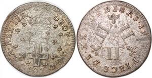 P1132 France Duché de Lorraine 30 Deniers Léopold 1er 1727 Nancy ->Faire offre