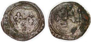 P1134 France François Ier denier tournois 2e type ->Faire offre