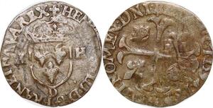 P1176 France Douzain Henri IV 1594 D Lyon  ->Faire offre